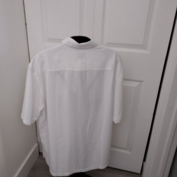 Quiksilver Waterman Men’s XXL Tahiti Palms Button-Up Shirt White NWT Anti-Wrinkl - Picture 8 of 11